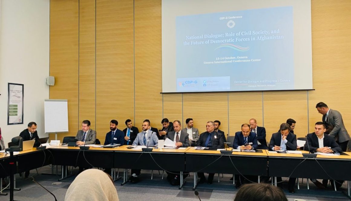 National Dialogue; Geneva Conference on Afghanistan